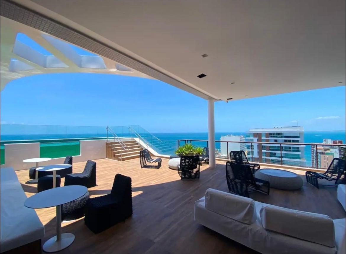 Apartamento Apto 2,4 Vista Mar N1302 Farol Da Barra Salvador de Bahía